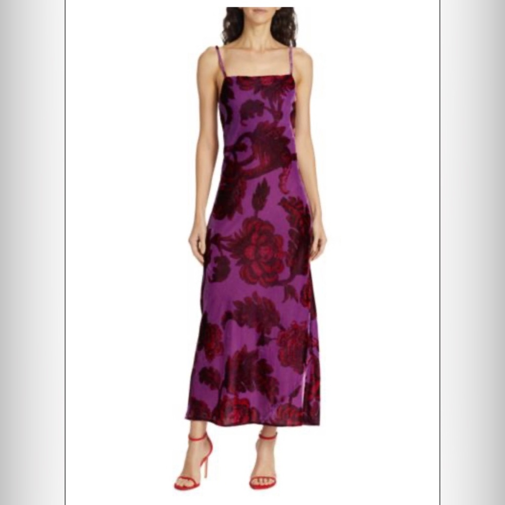 NWT: Rhode Jemima Dress in Camellia Vine Crocus Sz 8
